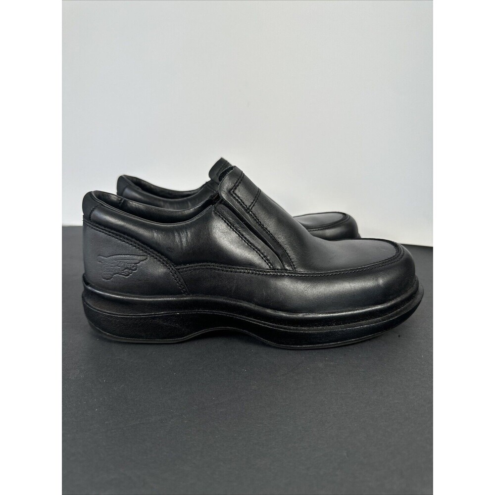 Red Wing Shoes 6646 Men’s 8 D Black‎ Leather Steel Toe Safety Slip On (01/13)